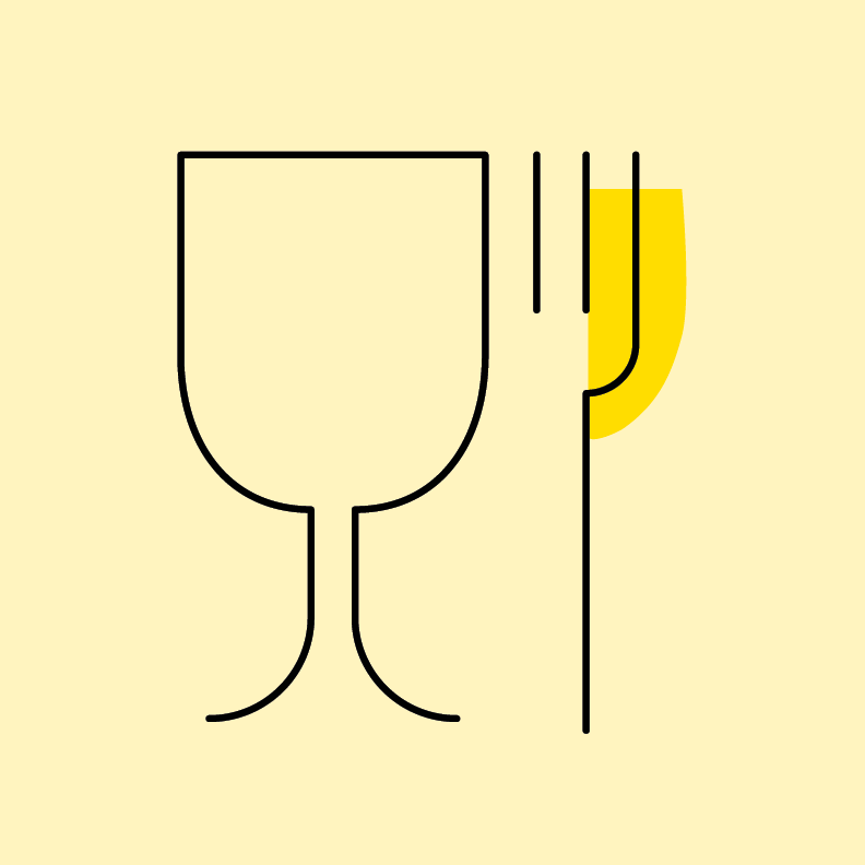 Icon Glas-Gabel