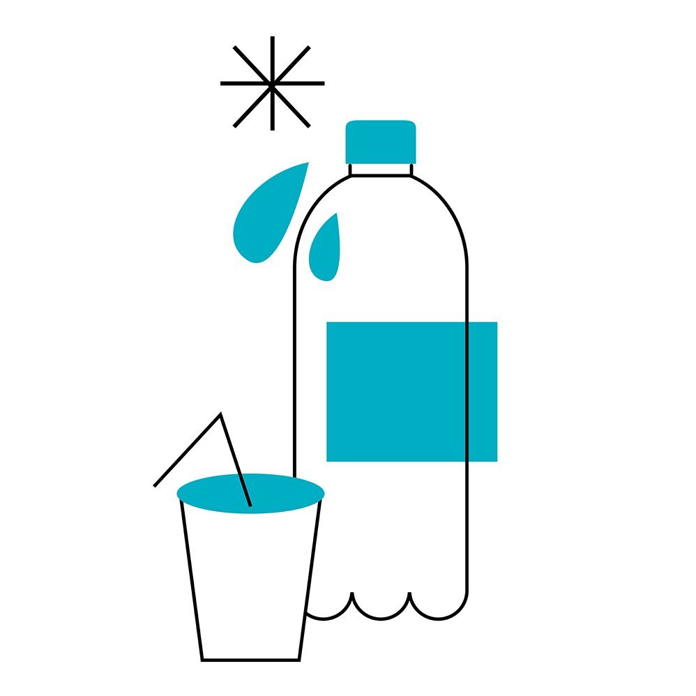 Icon PET-Flasche und PET-Becher